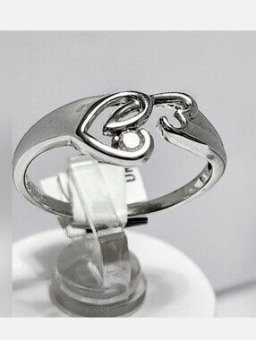 10KW Gold Diamond Heart❤️  Ring 7